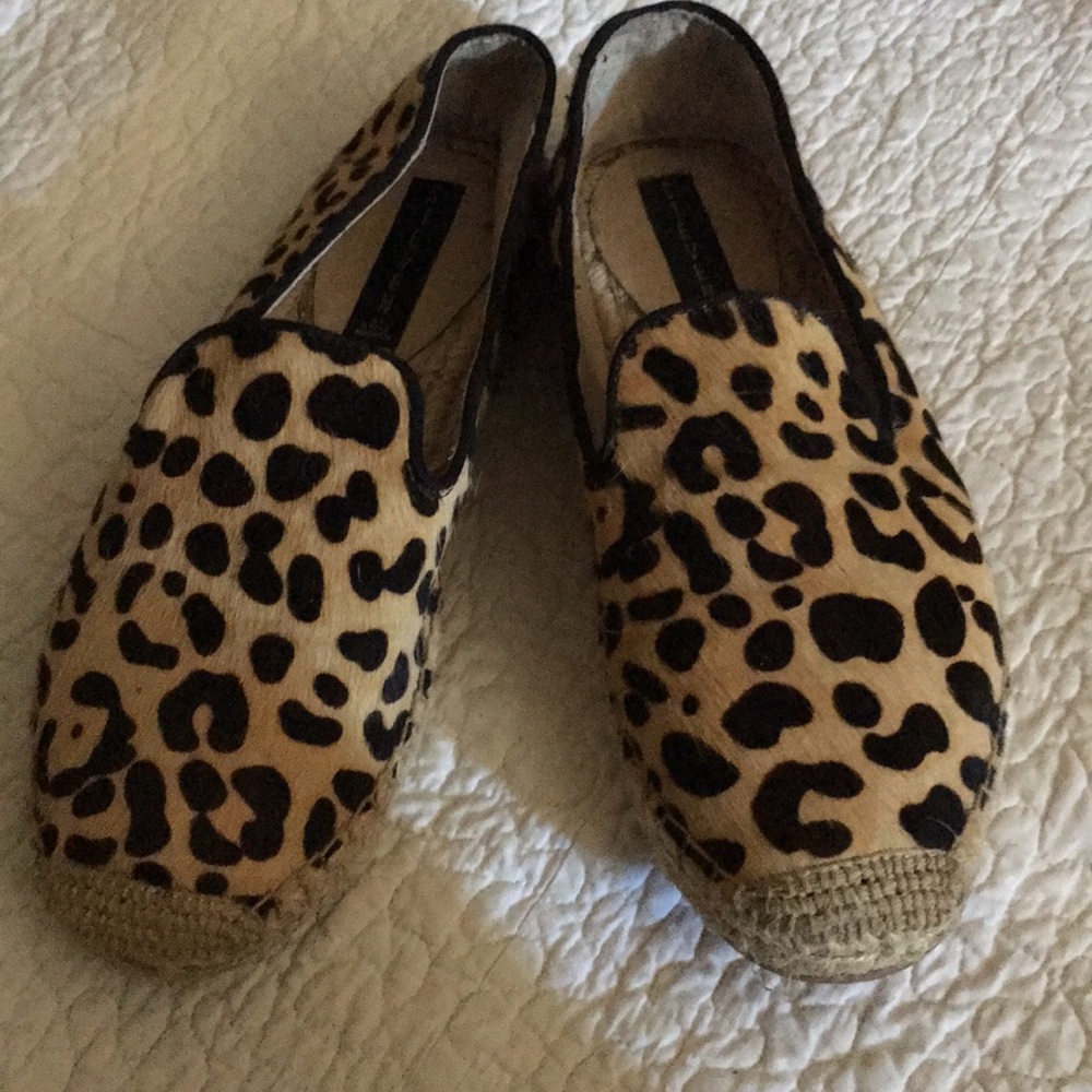 Steven Steve Madden Lani Espadrilles Leopard sz 9